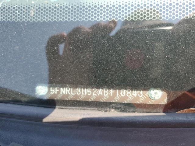 2010 Honda Odyssey Ex VIN: 5FNRL3H52AB110843 Lot: 59666894