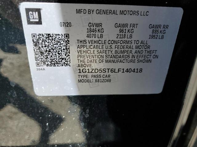 2020 CHEVROLET MALIBU LT - 1G1ZD5ST6LF140418