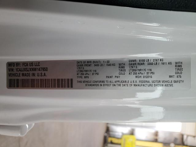 2022 Jeep Wrangler Unlimited Rubicon 392 VIN: 1C4JJXSJXNW147950 Lot: 56889254