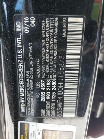 2017 Mercedes-Benz C 300 VIN: 55SWF4JB0HU185873 Lot: 59532194