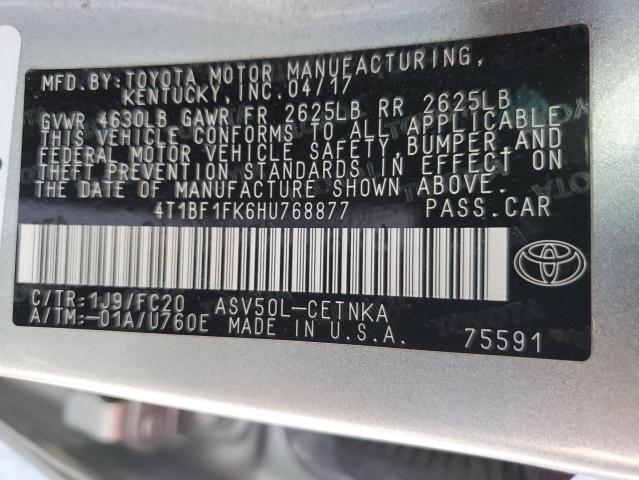 4T1BF1FK6HU768877 2017 TOYOTA CAMRY - Image 13