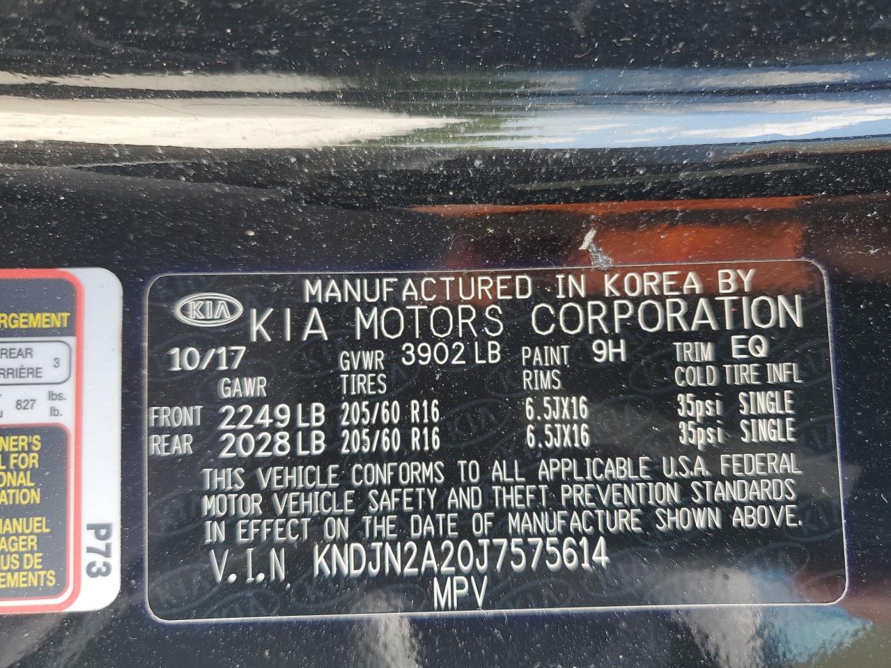 KNDJN2A20J7575614 2018 Kia Soul