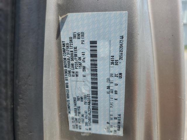 2003 Ford Econoline E150 Van VIN: 1FDRE14L33HA63131 Lot: 57846284