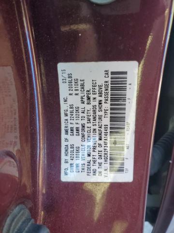 1HGCR2F34FA146499 2015 HONDA ACCORD - Image 12