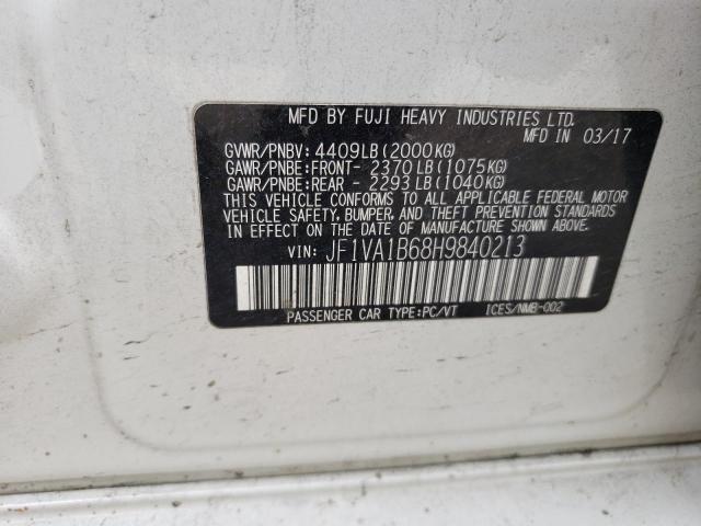 2017 Subaru Wrx VIN: JF1VA1B68H9840213 Lot: 59342114