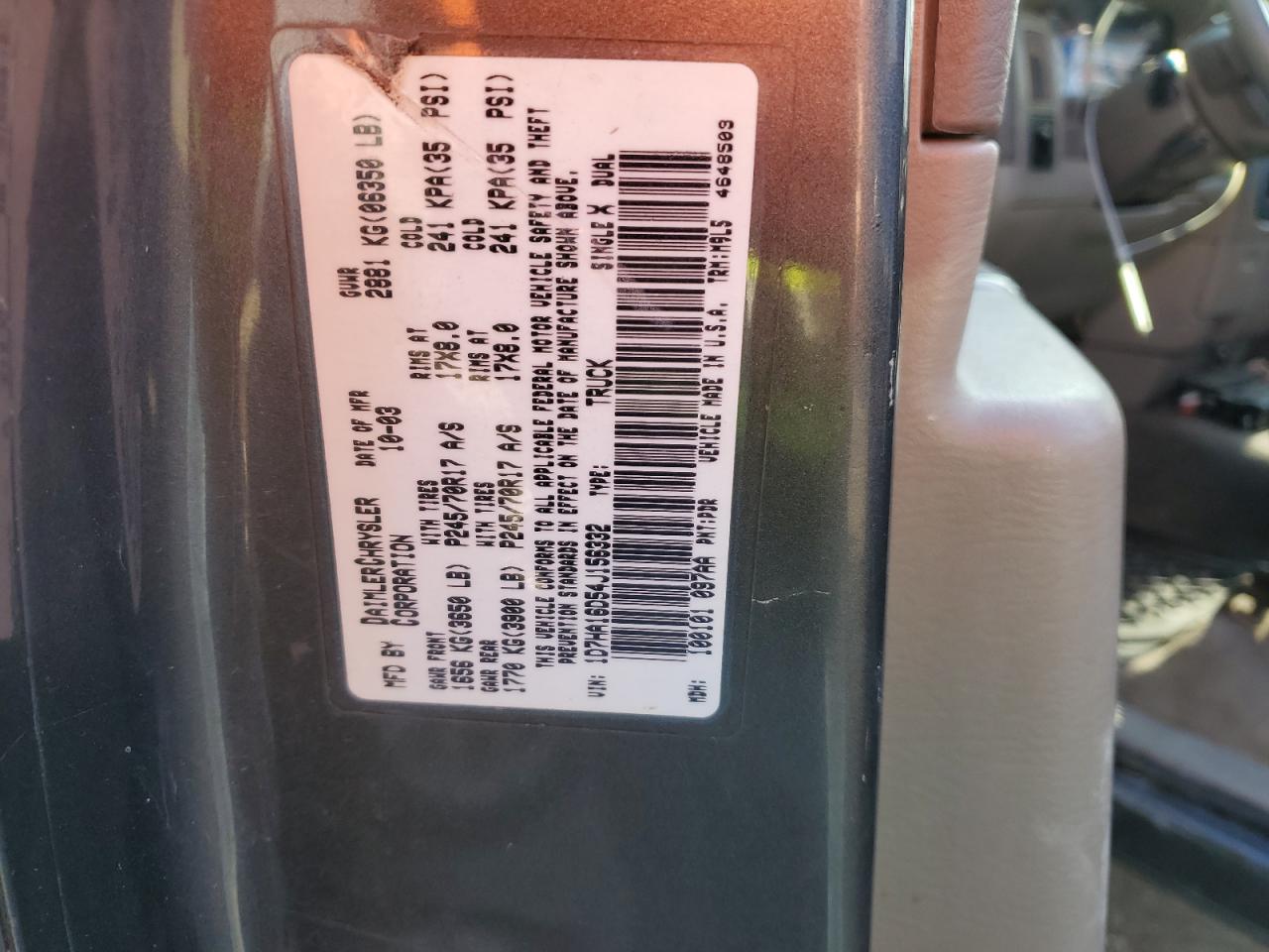 1D7HA16D54J156332 2004 Dodge Ram 1500 St