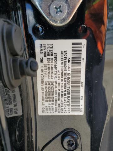 2004 Honda Element Lx VIN: 5J6YH18384L002819 Lot: 58150334