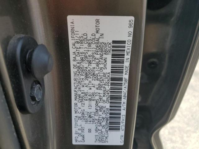 2011 Toyota Tacoma Double Cab VIN: 3TMLU4EN2BM067938 Lot: 58120504