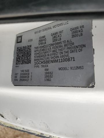 2021 CHEVROLET COLORADO 1GCHSBEN9M1100871  58756804