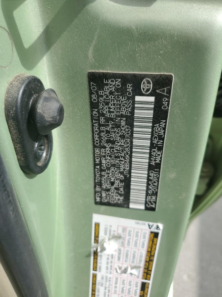 JTNBB46K283047037 2008 Toyota Camry Hybrid