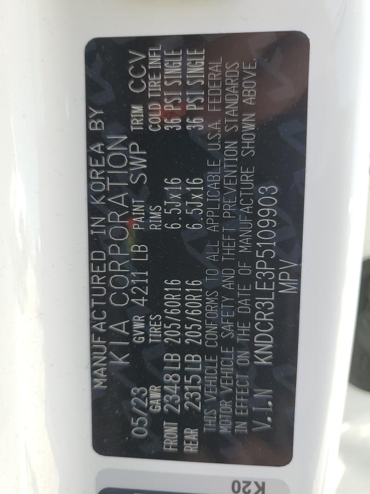 KNDCR3LE3P5109903 2023 Kia Niro Ex