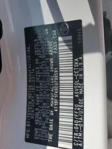 VIN 4T1BF1FK6EU799591 2014 Toyota Camry, L no.13