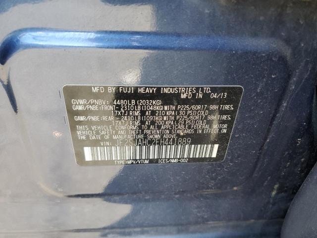 2014 Subaru Forester 2.5I Limited VIN: JF2SJAHC2EH441889 Lot: 58520974