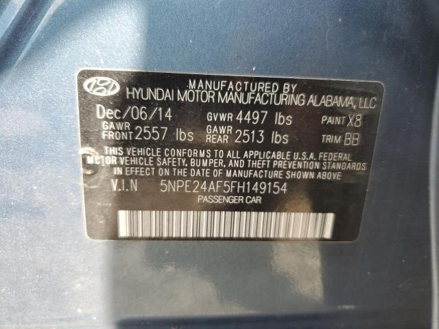 2015 Hyundai Sonata Se VIN: 5NPE24AF5FH149154 Lot: 51208854