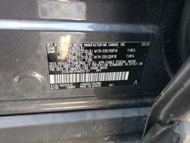 2022 Toyota Rav4 Xle Premium VIN: 2T3A1RFV4NW265127 Lot: 59579844