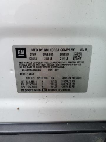 2018 Buick Encore Preferred VIN: KL4CJASBXJB700042 Lot: 59479214