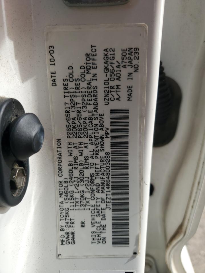 JTEZT14R648003288 2004 Toyota 4Runner Sr5