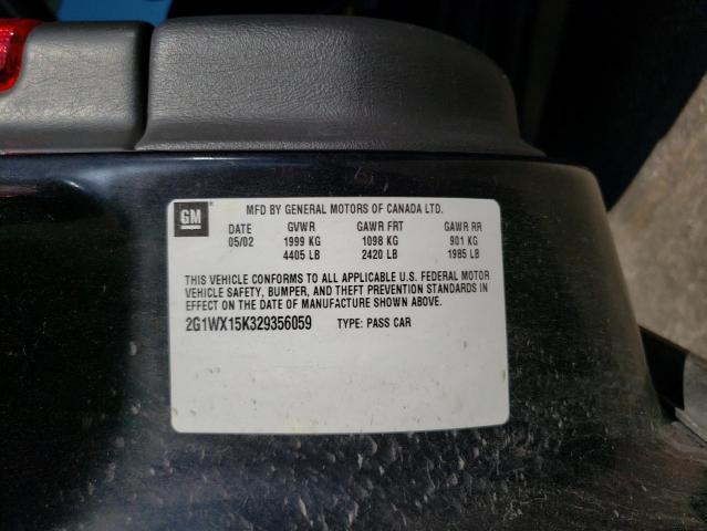 2002 Chevrolet Monte Carlo Ss VIN: 2G1WX15K329356059 Lot: 57483514