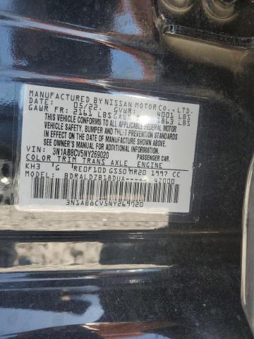 2022 Nissan Sentra Sv VIN: 3N1AB8CV5NY269020 Lot: 58421974