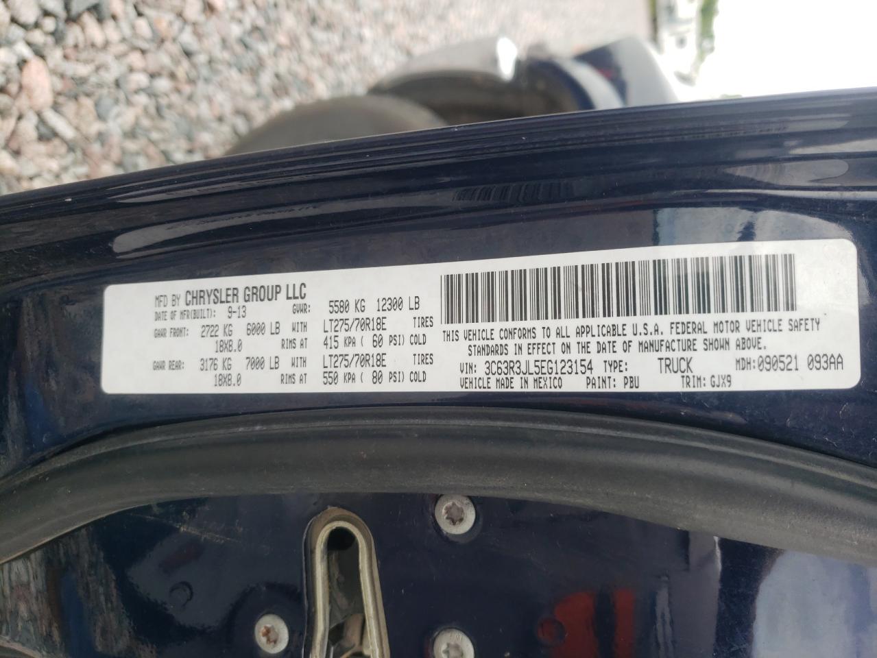 3C63R3JL5EG123154 2014 Ram 3500 Laramie