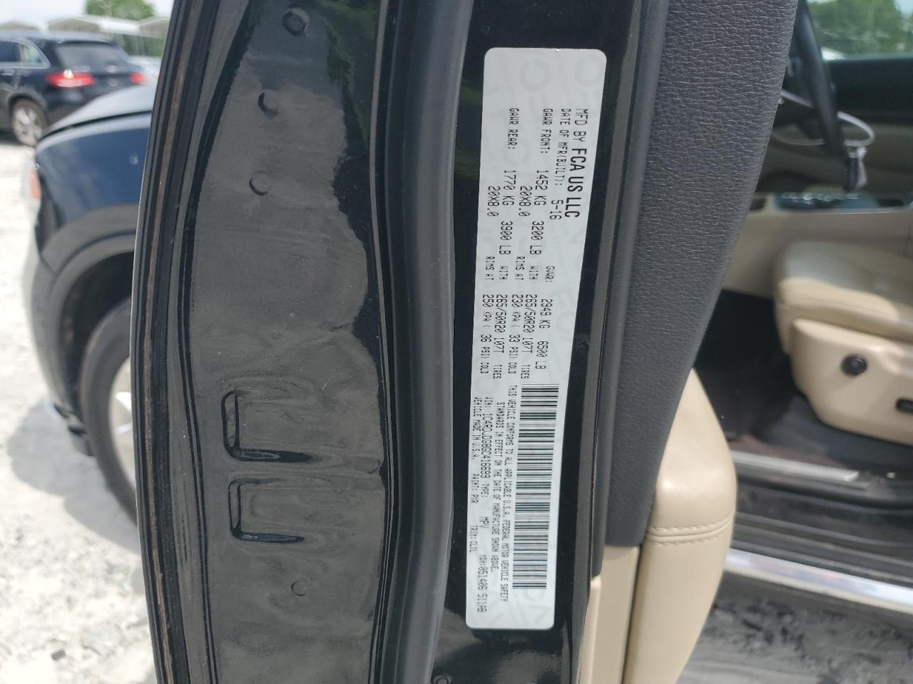 1C4RDJDG8GC416699 2016 Dodge Durango Limited