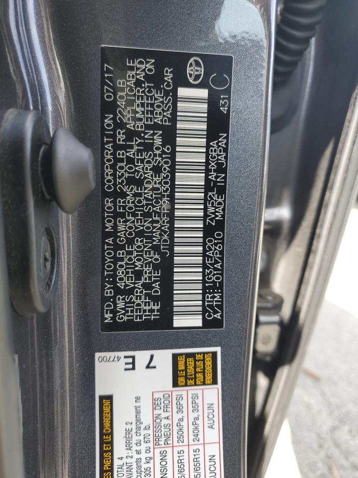 JTDKARFP9H3039016 2017 Toyota Prius Prime