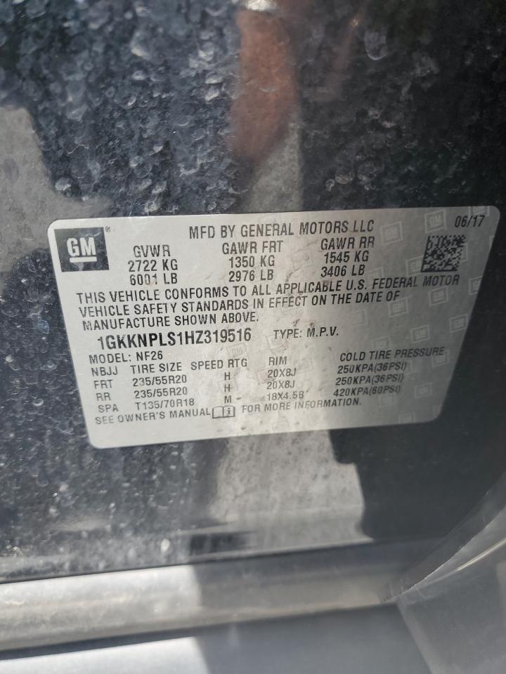 1GKKNPLS1HZ319516 2017 GMC Acadia Denali