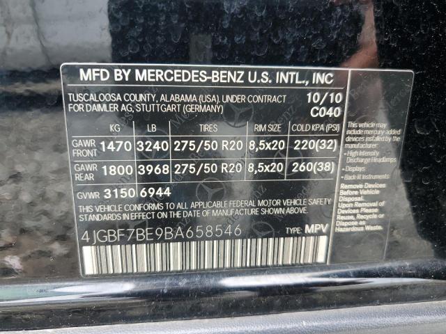 2011 MERCEDES-BENZ GL 450 4MA 4JGBF7BE9BA658546  57865584