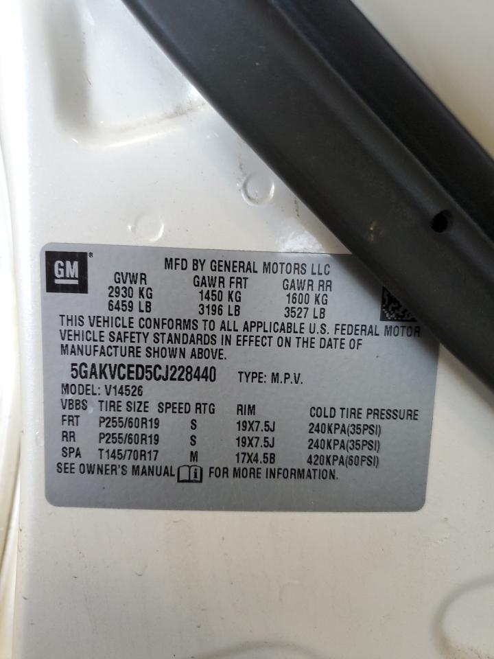 5GAKVCED5CJ228440 2012 Buick Enclave