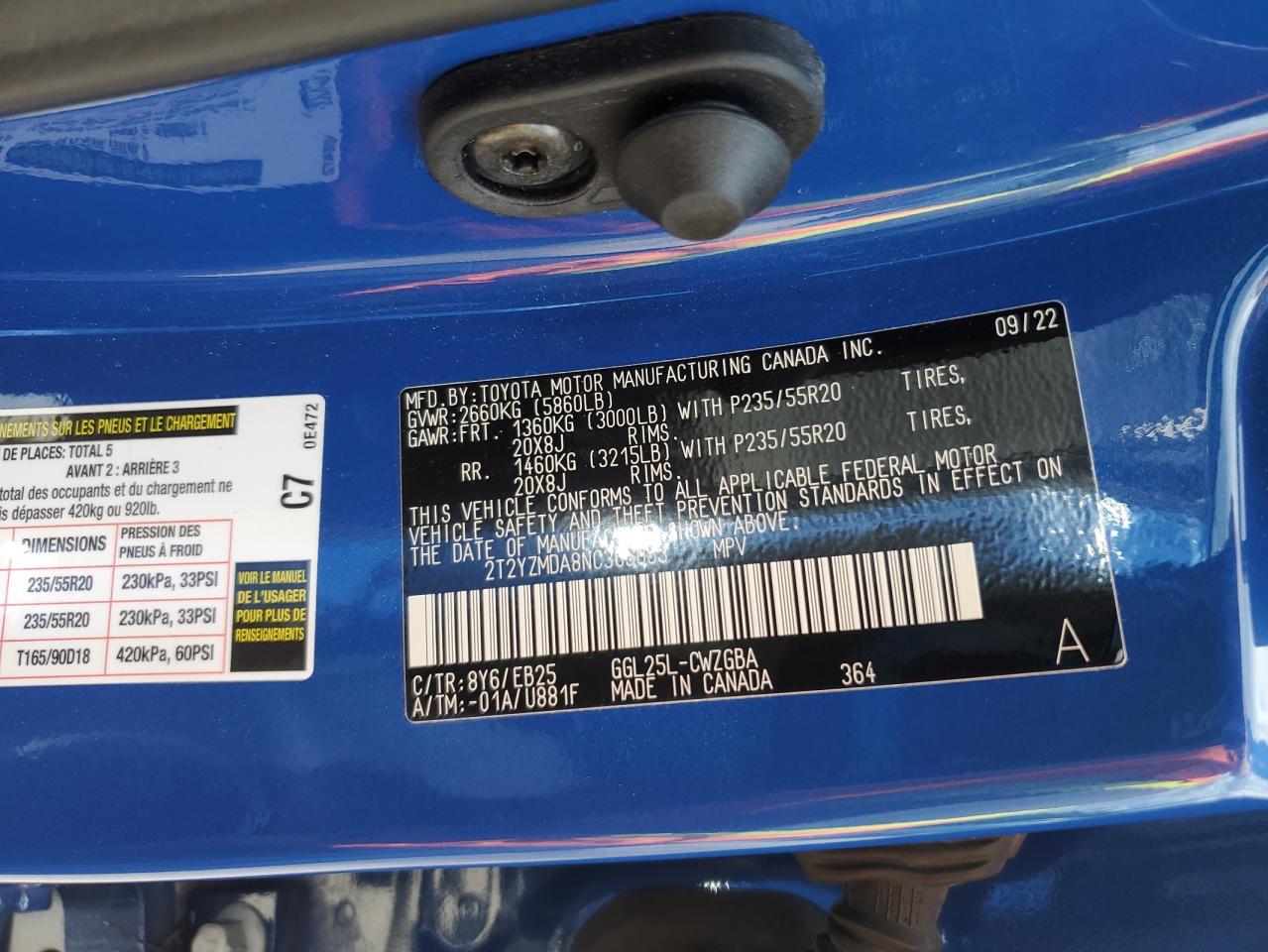 2T2YZMDA8NC365053 2022 Lexus Rx 350 F-Sport