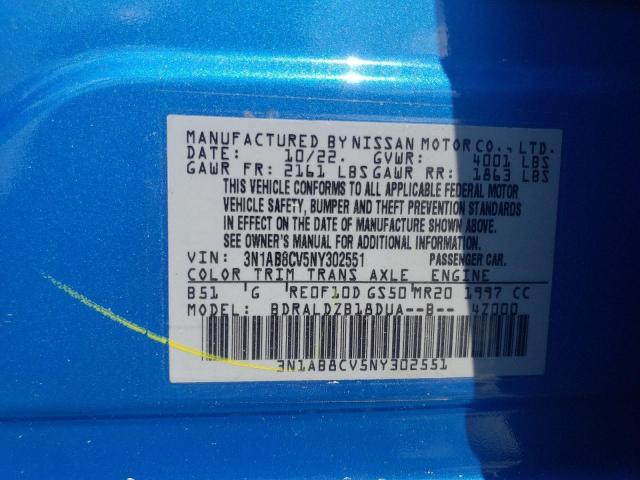 2022 Nissan Sentra Sv VIN: 3N1AB8CV5NY302551 Lot: 59640994