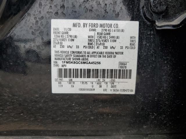 2021 Ford Explorer St VIN: 1FM5K8GC6MGA45256 Lot: 57482654
