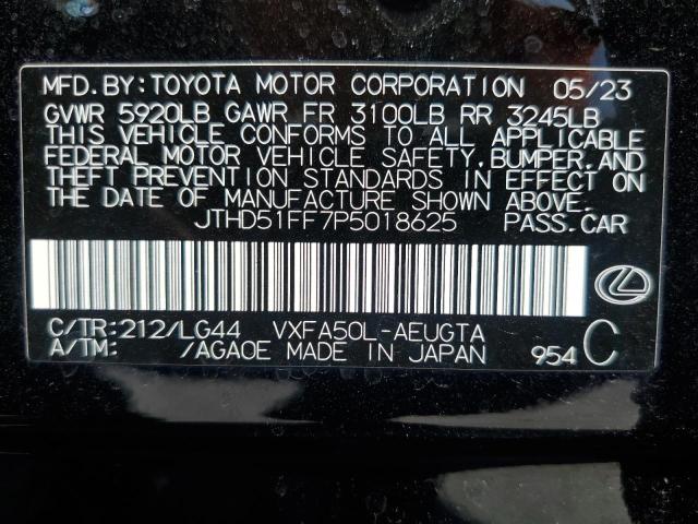 2023 LEXUS LS 500 BAS JTHD51FF7P5018625