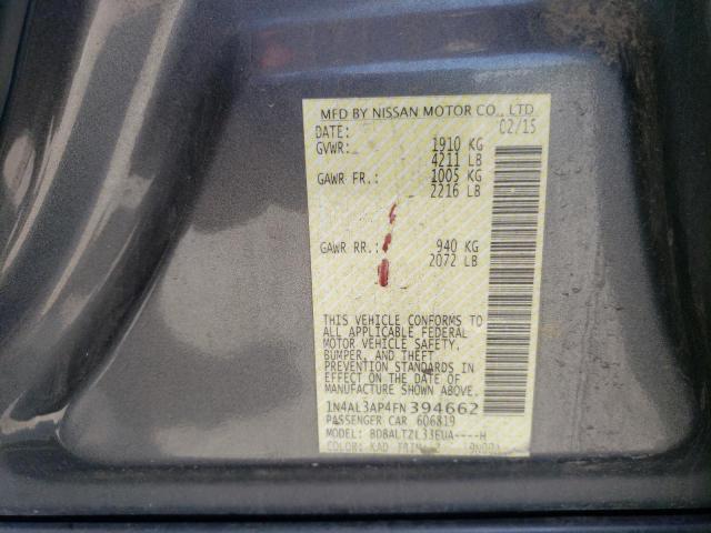 2015 NISSAN ALTIMA 2.5 - 1N4AL3AP4FN394662
