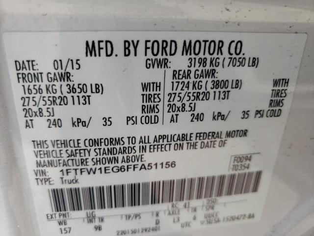 1FTFW1EG6FFA51156 2015 FORD F-150 - Image 13