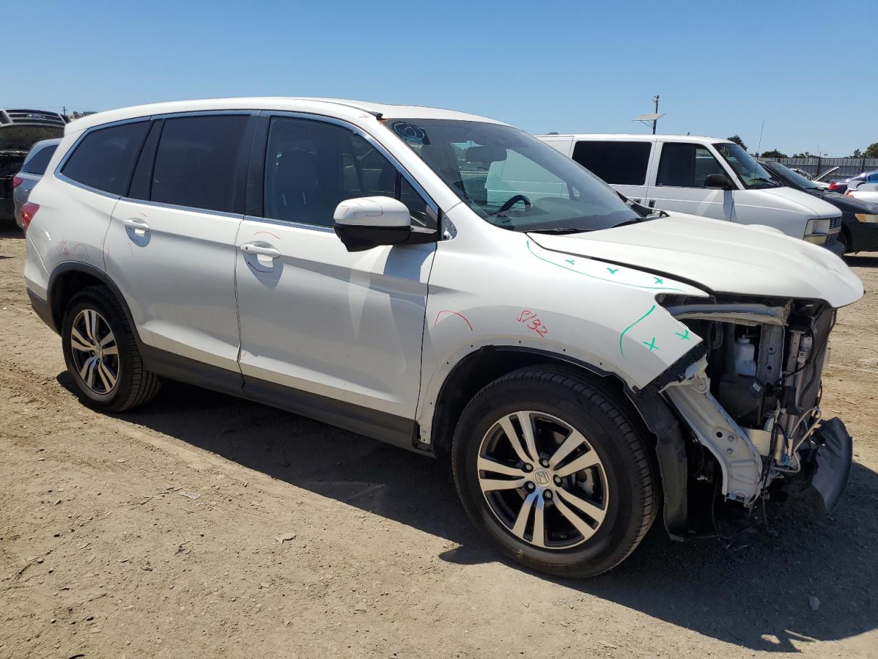 2017 Honda Pilot Exl vin: 5FNYF6H66HB104101