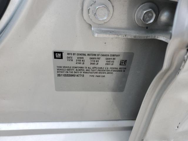 2017 Chevrolet Impala Lt VIN: 2G1105S39H9147713 Lot: 57766974