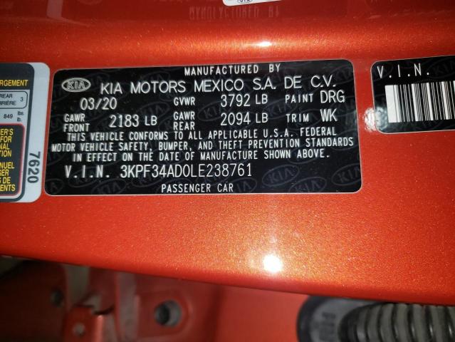 3KPF34AD0LE238761 Kia Forte GT L 12