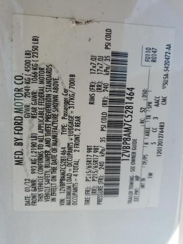 2012 Ford Mustang VIN: 1ZVBP8AM7C5281464 Lot: 60517444