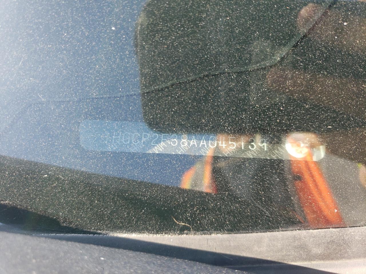 1HGCP2F38AA045139 2010 Honda Accord Lx