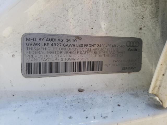 2011 Audi A4 Premium Plus VIN: WAUFFAFL9BN004437 Lot: 60491374