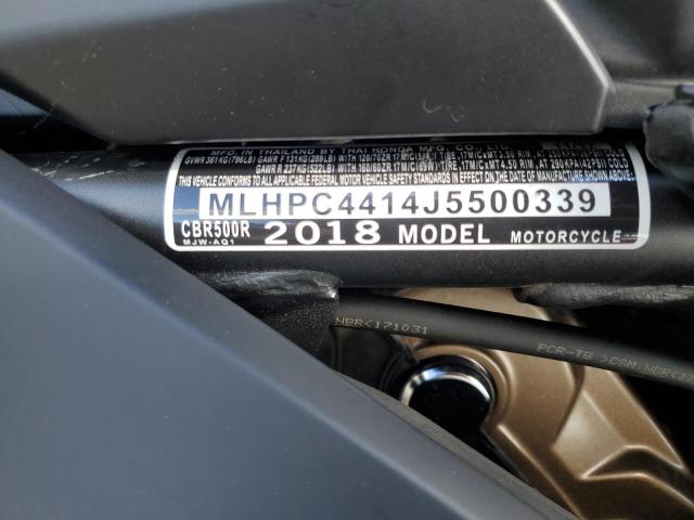 2018 HONDA CBR500 R MLHPC4414J5500339