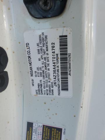 2004 Nissan 350Z Roadster VIN: JN1AZ36A44T014762 Lot: 58680604