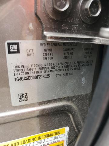 2011 Buick Lacrosse Cxl VIN: 1G4GC5ED0BF213525 Lot: 60100344