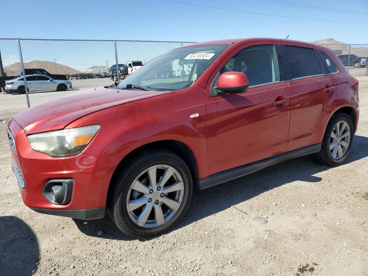 2013 Mitsubishi Outlander Sport Es vin: 4A4AP3AU0DE016722