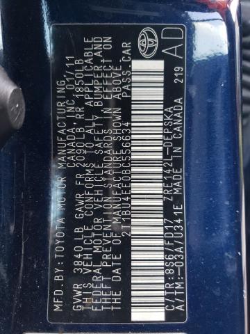 2011 Toyota Corolla Base VIN: 2T1BU4EE0BC556634 Lot: 60717574