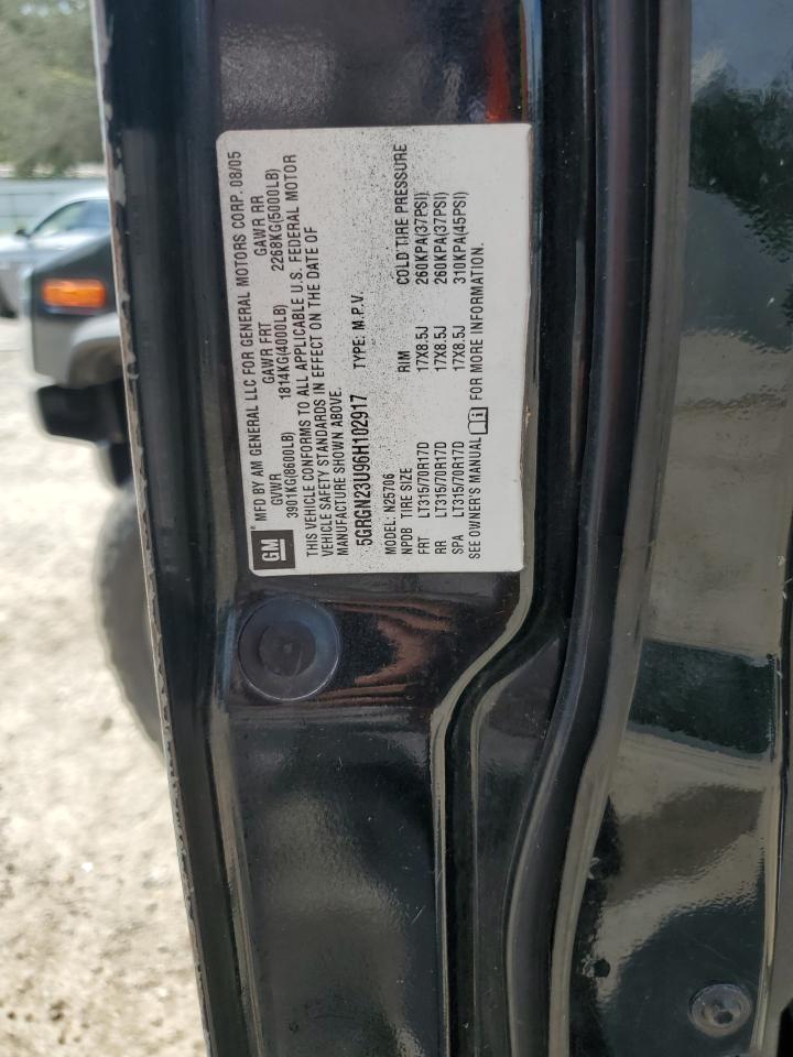 5GRGN23U96H102917 2006 Hummer H2