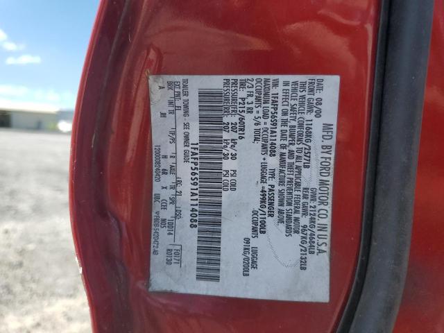 2001 Ford Taurus Sel VIN: 1FAFP56S91A114088 Lot: 58013104