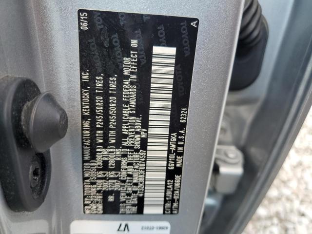 2015 TOYOTA VENZA LE/X - 4T3ZK3BB3FU074597