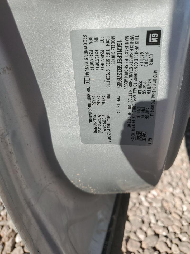 1GCNCPE06BZ276695 2011 Chevrolet Silverado C1500